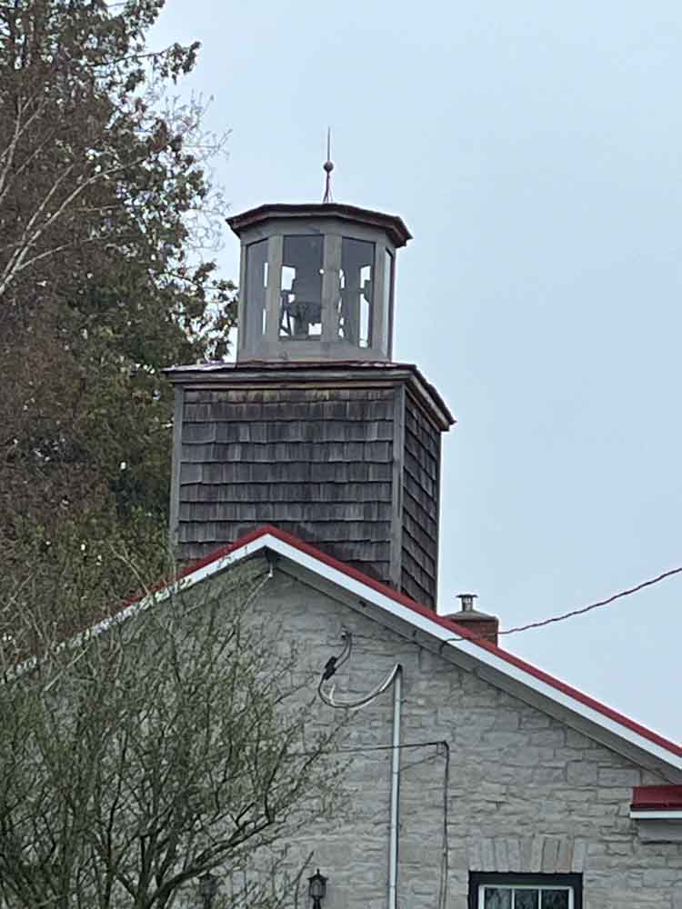 Old schoolhouse bell restored