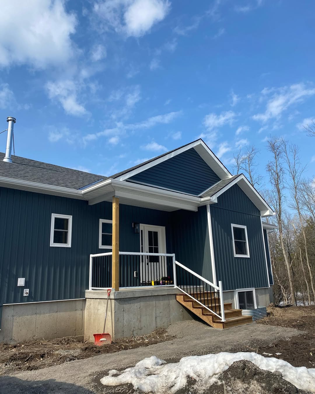 Front entrance of new build, finished