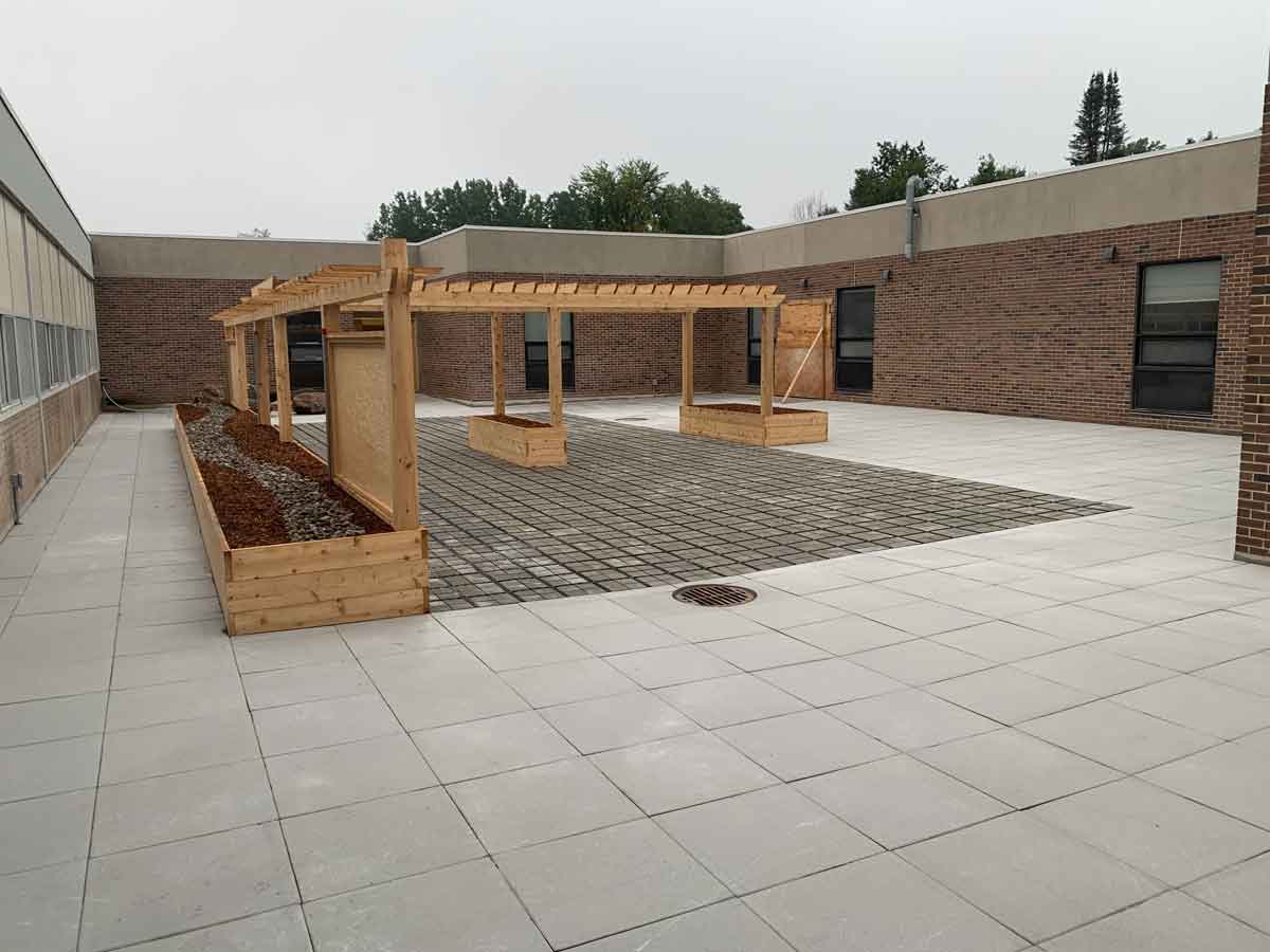 Courtyard completed for the Limestone District School Board