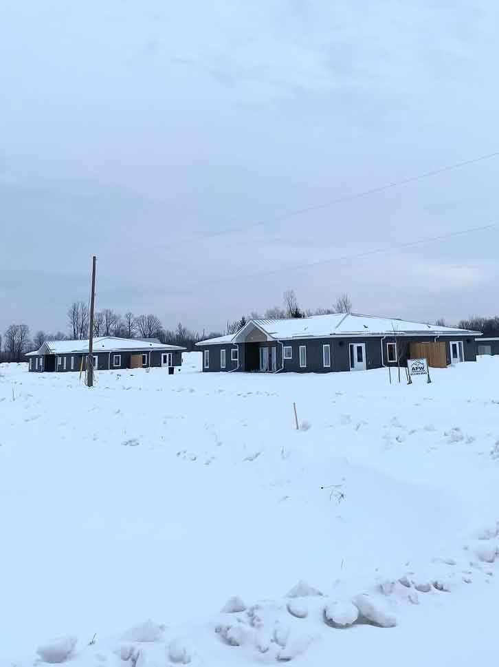 Brand new four unit buildings
